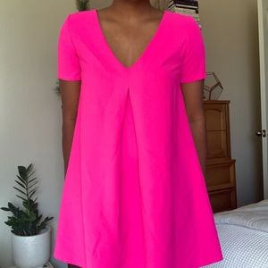Bright Pink Short Dress